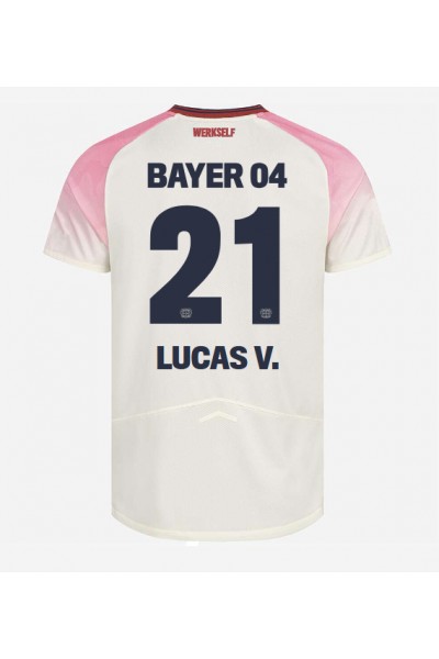Bayer Leverkusen Lucas Vazquez #21 Jalkapallovaatteet Vieraspaita 2025-26 Lyhythihainen Bayer Leverkusen Lucas Vazquez #21 Jalkapallovaatteet Vieraspaita 2025-26 Lyhythihainen
